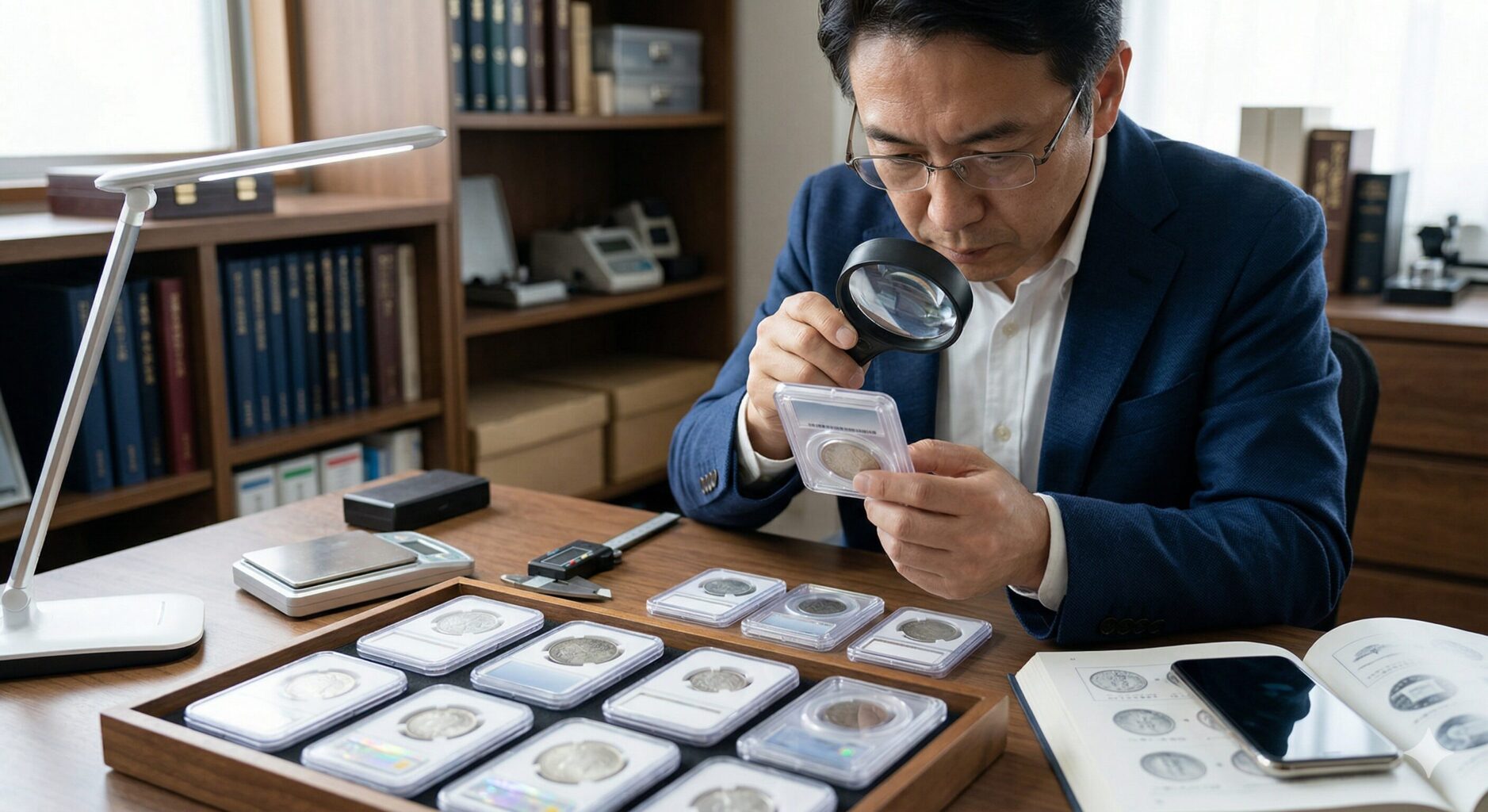 PCGSのスラブケースの偽物の確認方法と手順