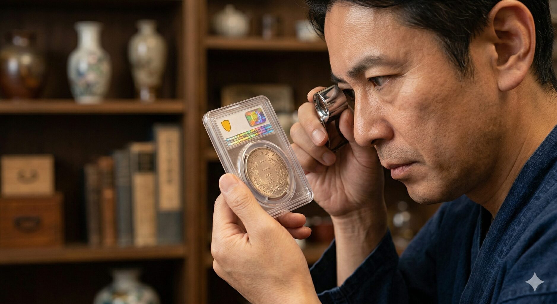 ゴールドシールドとホログラムの確認